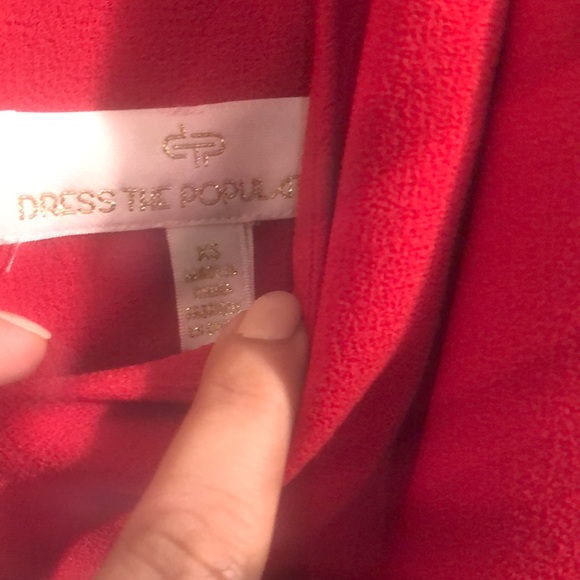 Dress the Population red jumpsuit - Picture 6 of 7